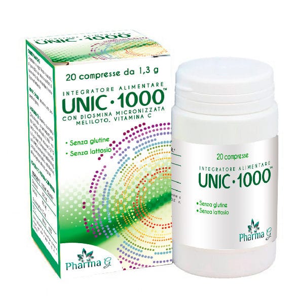 Unic 1000 integratore alimentare per la cura di gambe pesanti e doloranti